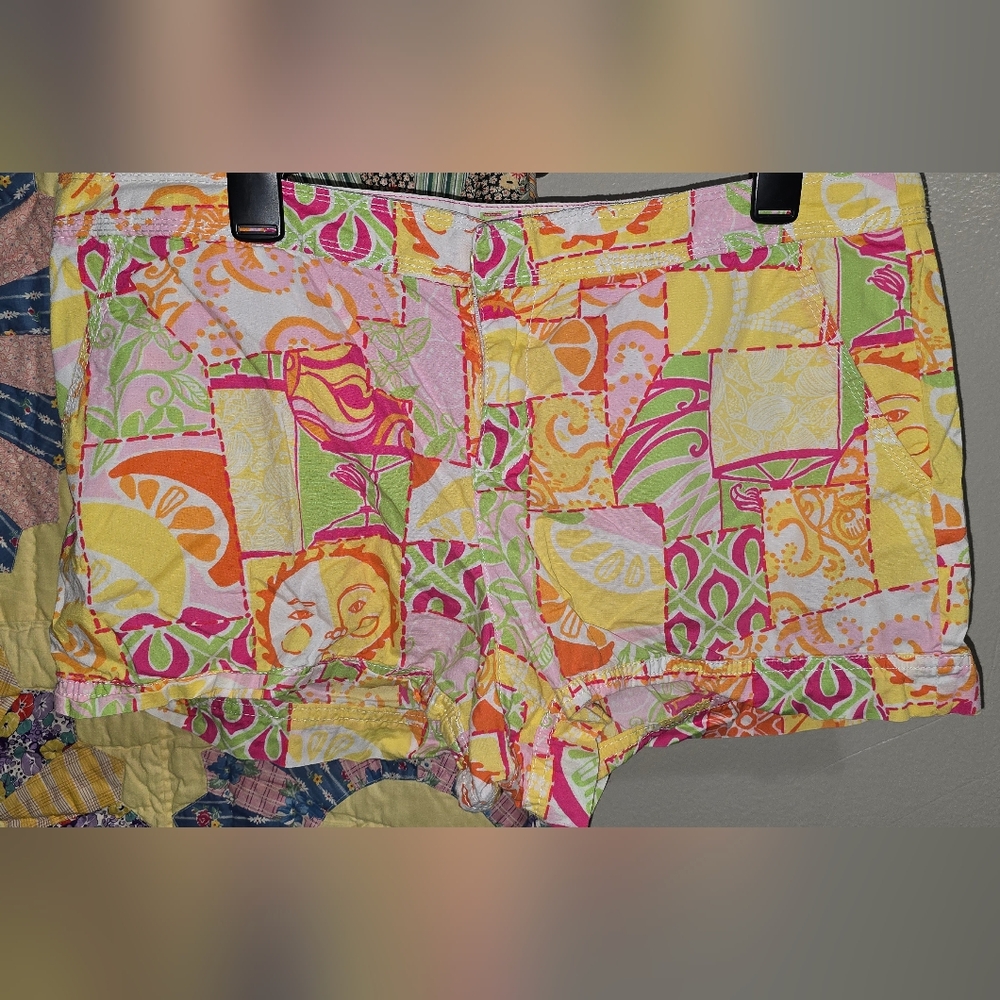 LILLY PULITZER Colorful Women's Patchwork Shorts
